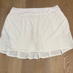 Nike FLEX 15" Dri-Fit Golf Skirt Skort Shorts White pleated BVO257 Size
LARGE